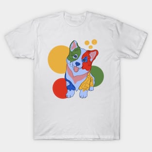 Colorful cute dog T-Shirt